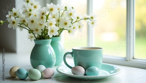 Wallpaper Mural Peaceful Easter Table in Mint Tones

 Torontodigital.ca