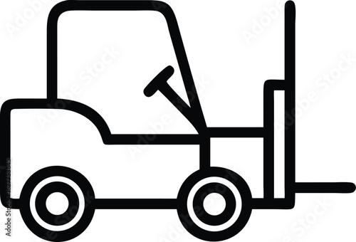 forklift vector silhouette