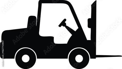 forklift vector silhouette