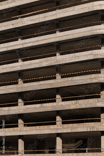 Construction of buildings, a multi-story building against the sky