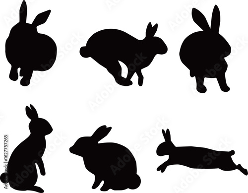 ウサギのシルエット