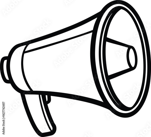megaphone vector silhouette