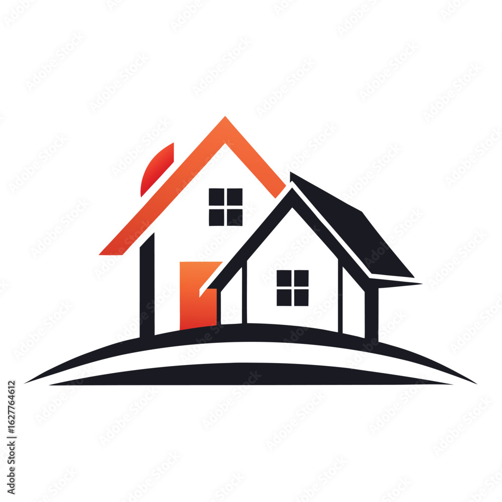 Fototapeta premium House logo vector art illustration.
