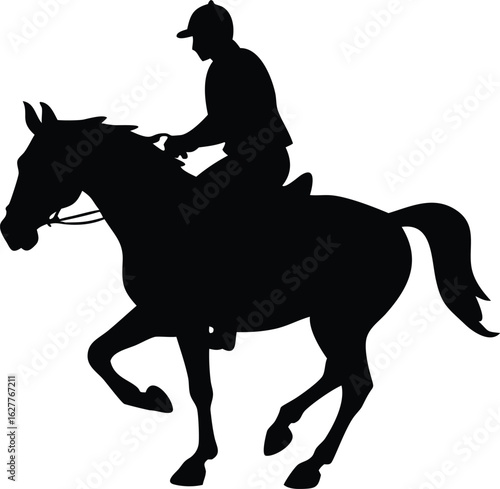 riding vector silhouette