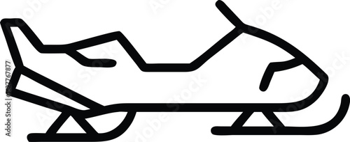 snowmobile vector illustration