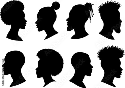 Elegant Dancing Couples Silhouette Set – Romantic Dance Poses Clipart