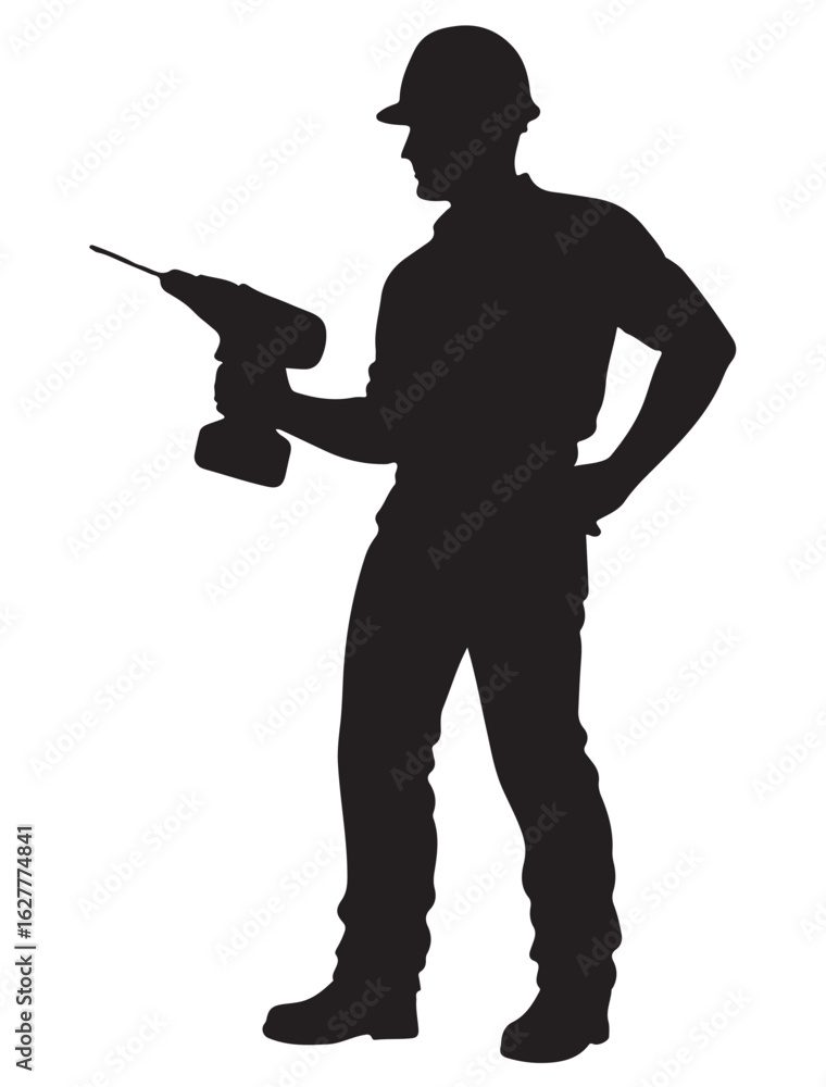 MALE WORKER SILHOUETTE MALE WORKER SILHOUETTE