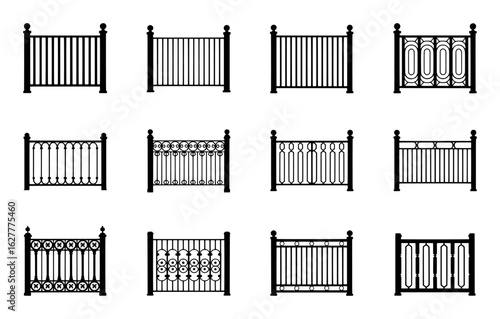 Decorative fence panel designs collection railing metal