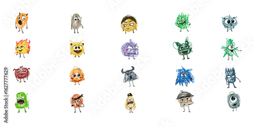 Cute Scribble emotions