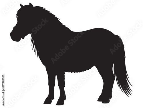 MINIATURE SHETLAND PONY SILHOUETTE