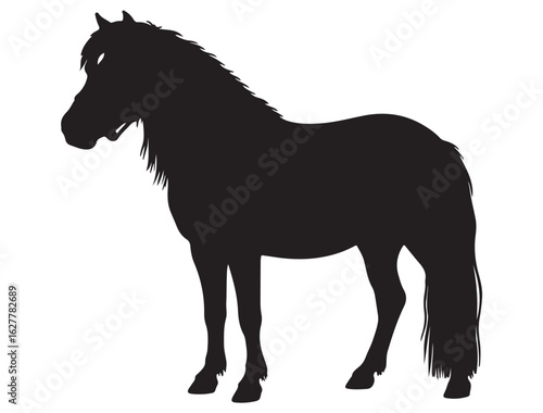 MINIATURE SHETLAND PONY SILHOUETTE