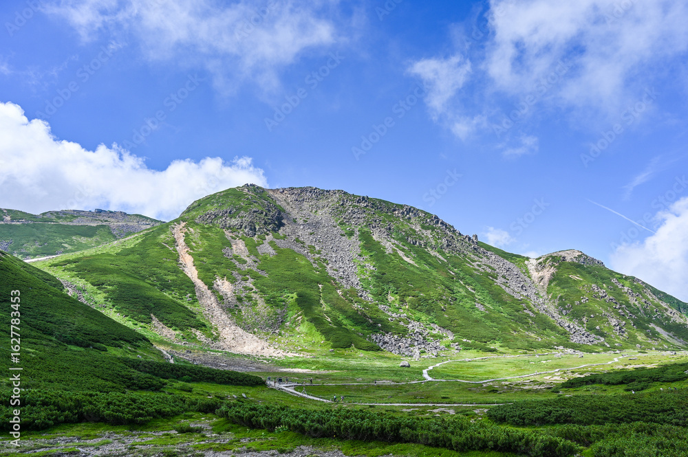 Fototapeta premium 日本の北アルプスの乗鞍岳