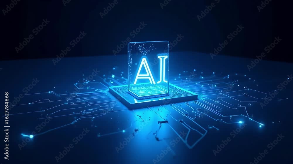 Ai artificial intelligence technology future innovation digital transformation concept chip data 3d