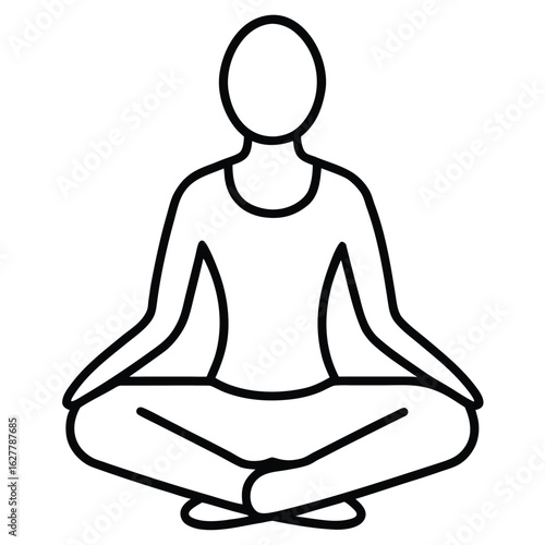 Person meditating in lotus pose yoga relaxation