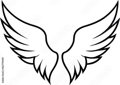 angel wings silhouette