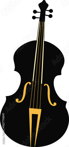 cello line art