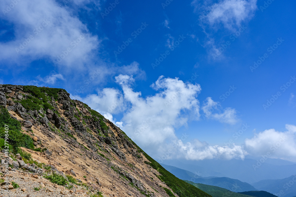 Fototapeta premium 日本の北アルプスの乗鞍岳