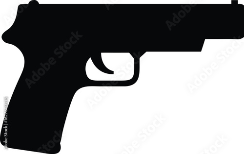 gun isolated silhouette