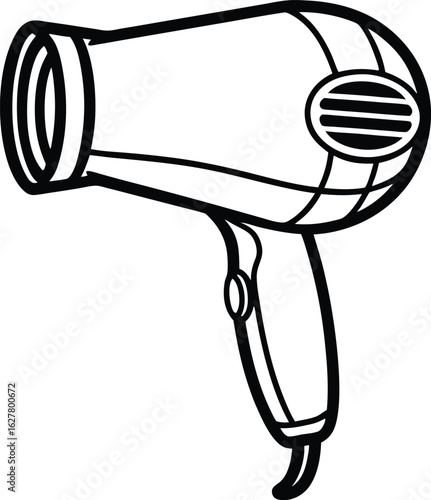 hair dryer silhouette 