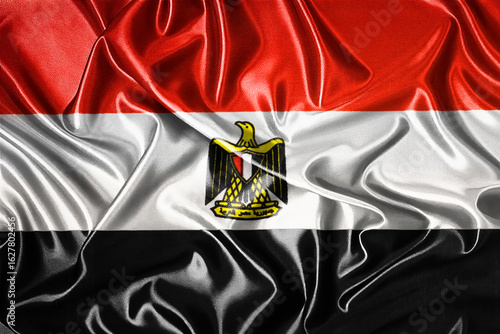 Fotografie Waving national flag of Egypt, 3D illustration.