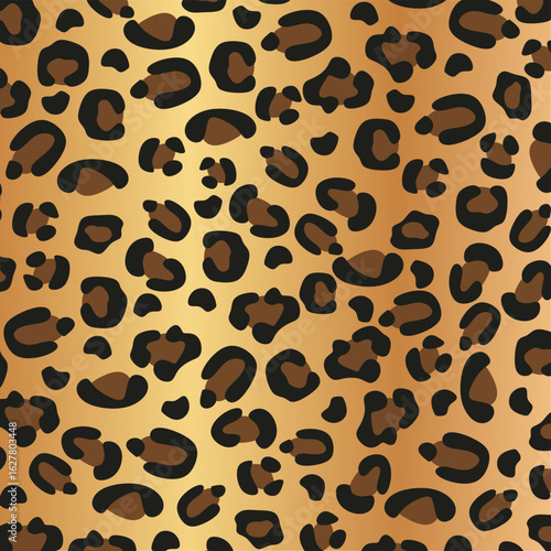 Leopard seamless pattern. leopard or jaguar vector hand drawn design