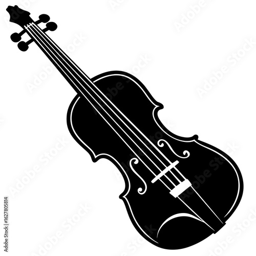 violin isolated on white