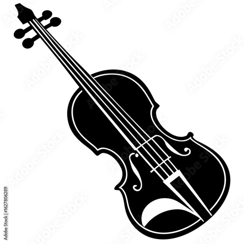 vector illustration of a violin