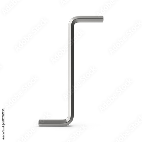 Фотография Metal hex key Allen wrench tool, isolated on transparent background