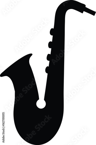 saxophone isolated silhouette