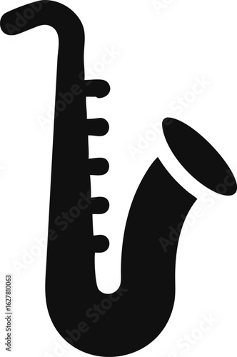 saxophone isolated silhouette