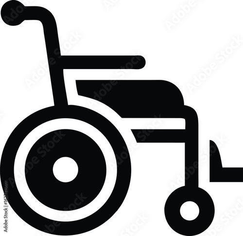 wheelchair silhouette vector illustration