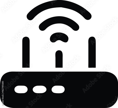wi fi router silhouette