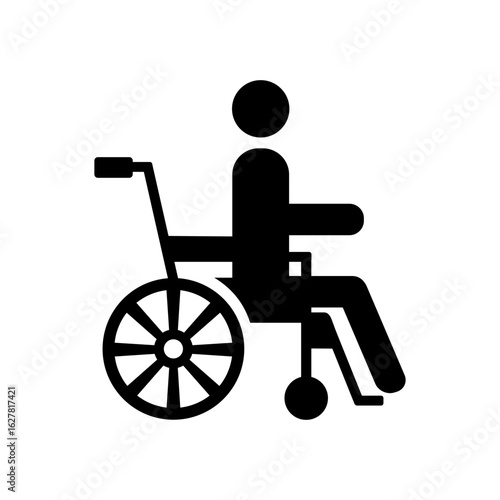 wheelchair icon vector illustration