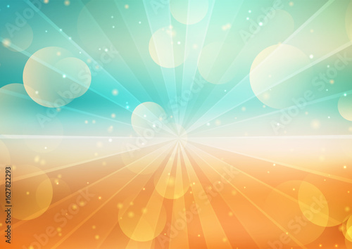 Abstract background with a defocussed beach themed 