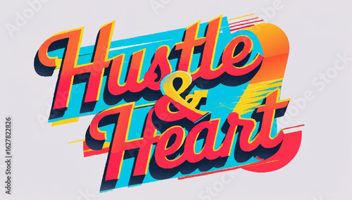 Vibrant motivational graphic inspiring hard work and dedication, perfect for entrepreneurs and small business owners to promote a positive mindset