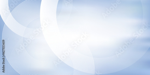 Abstract blue modern background with circle elements. Digital technology concept. Vector illustration.