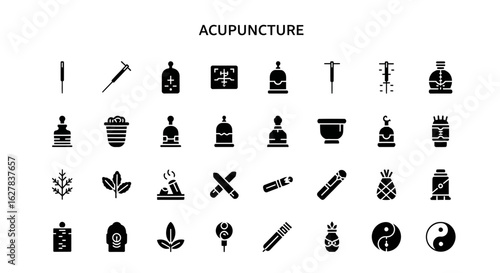 A collection of Acupuncture-related solid black icons (1).jpg