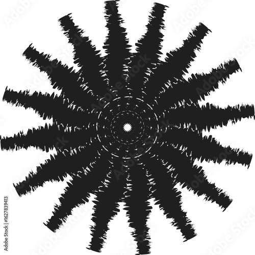 Tropical flower sillhouette...