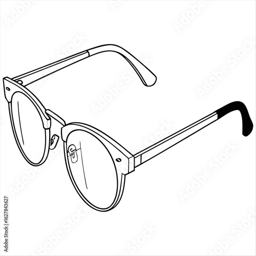 glasses isolated on white background