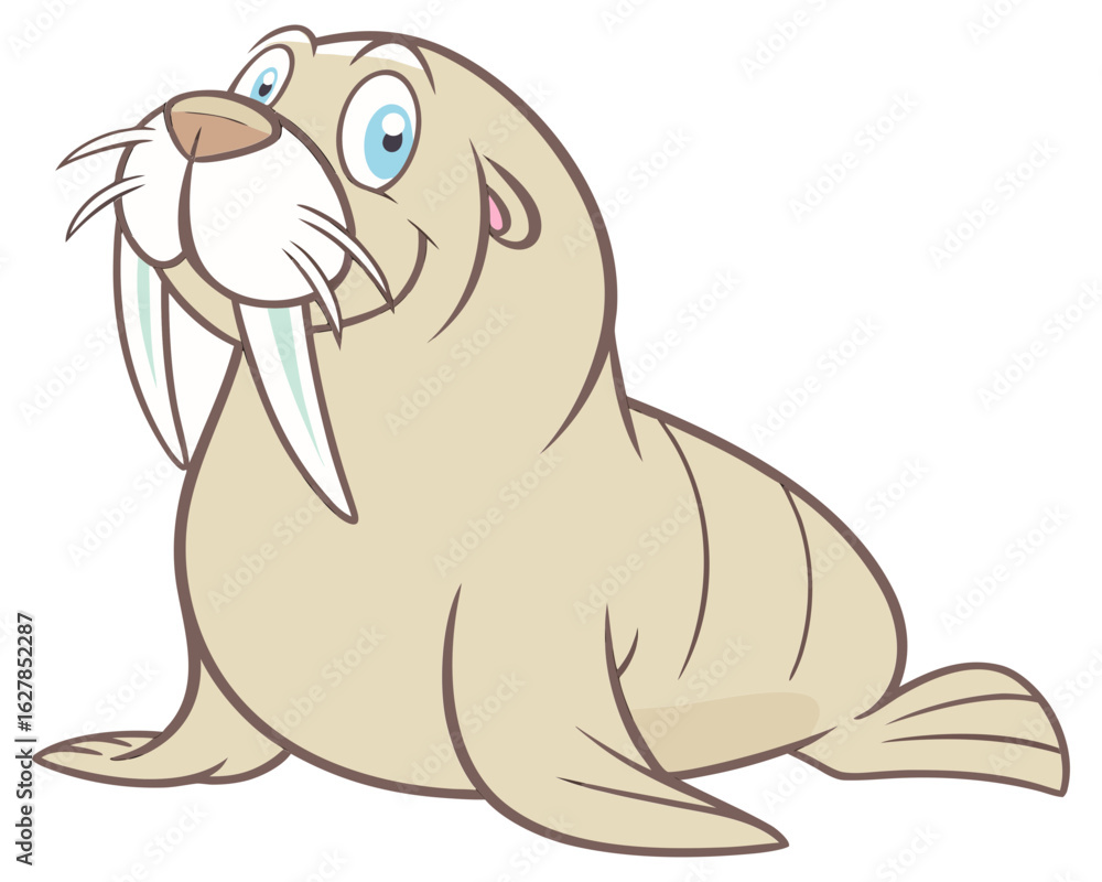 Obraz premium Realistic Walrus Vector Art - High Resolution Transparent Background