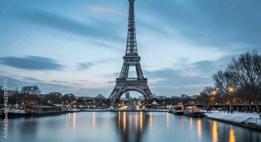 Obraz premium Parisian Tower at Dawn