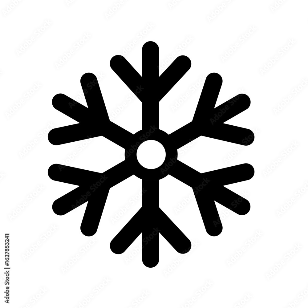 Obraz premium snowflake icon vector with trendy design. cold icon