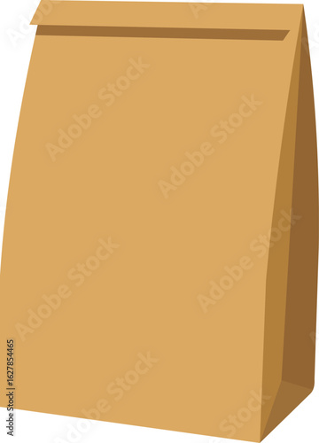 Classic brown paper bag waiting to be filled with treats or lunchtime delights now