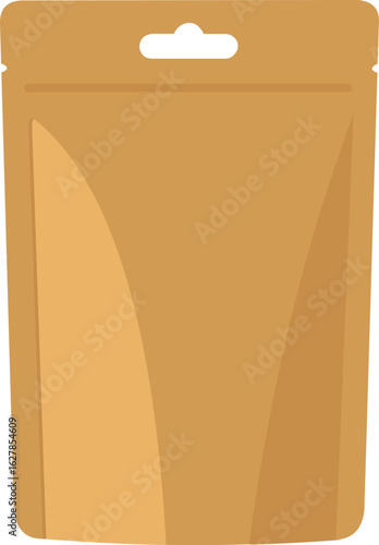 Stylish kraft paper pouch mockup ready for your product branding design presentation today