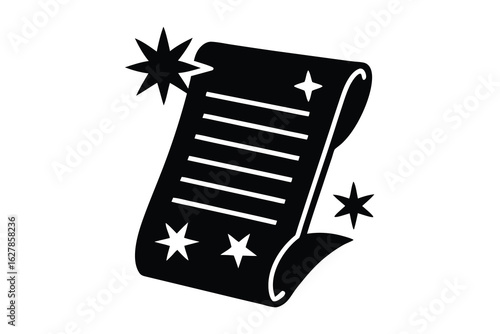 christmas wish list vector icon