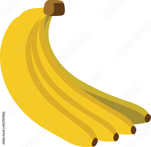 Get your daily dose of potassium with this vibrant bunch of bananas, a tasty and healthy snack
