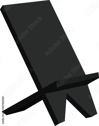 Modern black phone stand perfect for video calls or watching movies hands free at home or office