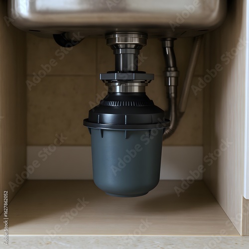 Under sink garbage disposal unit installation