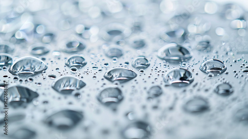 Close-Up of Water Droplets Evaporating