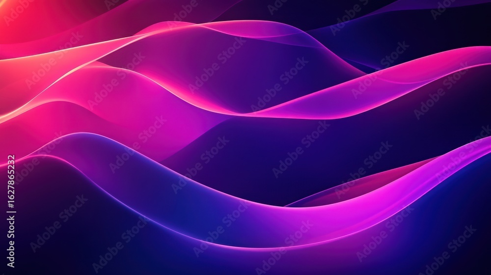 Obraz premium Fluid gradients with vibrant pinks and purples creating a dynamic background